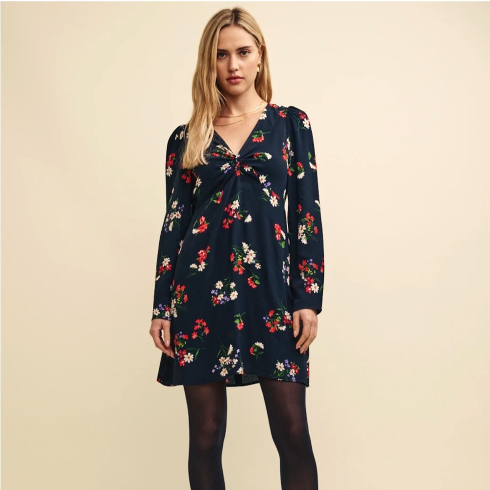 Nobody’s Child Black and Red Floral Katty Mini Dress